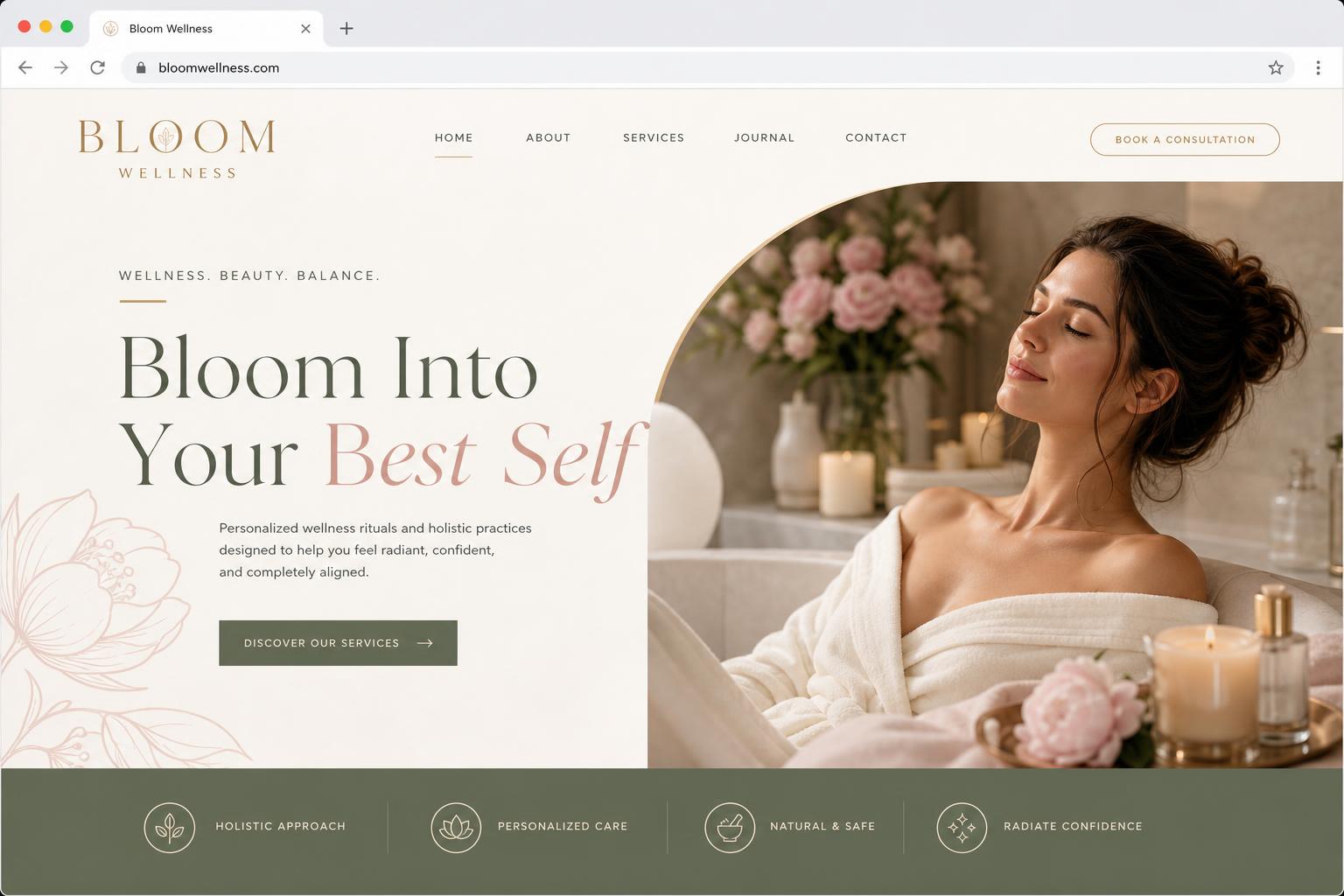 After: elevated premium website design